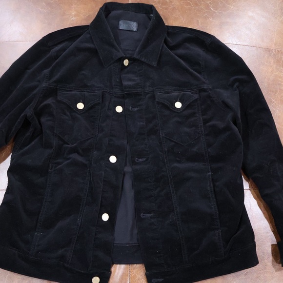 MONFRÉRE Velvet Button Down Jacket - Picture 1 of 10